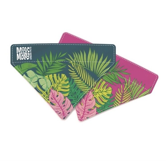 Other - Max & Molly Urban Pets Dog Bandana Reversible (Tropical) Slide On Collar- XS